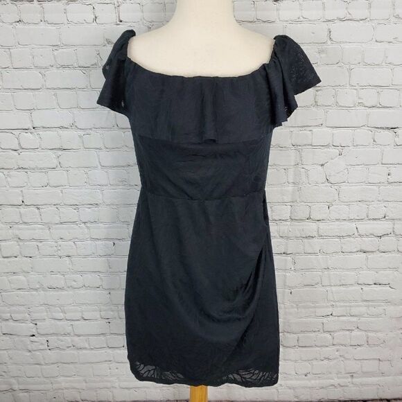 bcbgeneration new Black Sleeveless Floral Mini Dress M - Picture 2 of 7